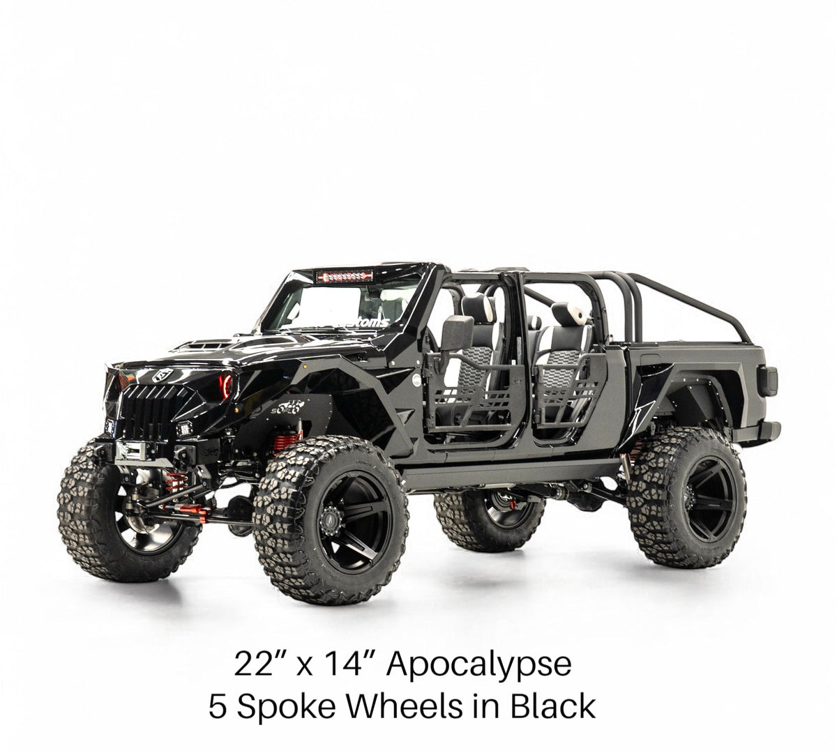 Apocalypse 5 Spoke Wheel for Jeep Wrangler and Gladiator 5 Lug (Bronze)