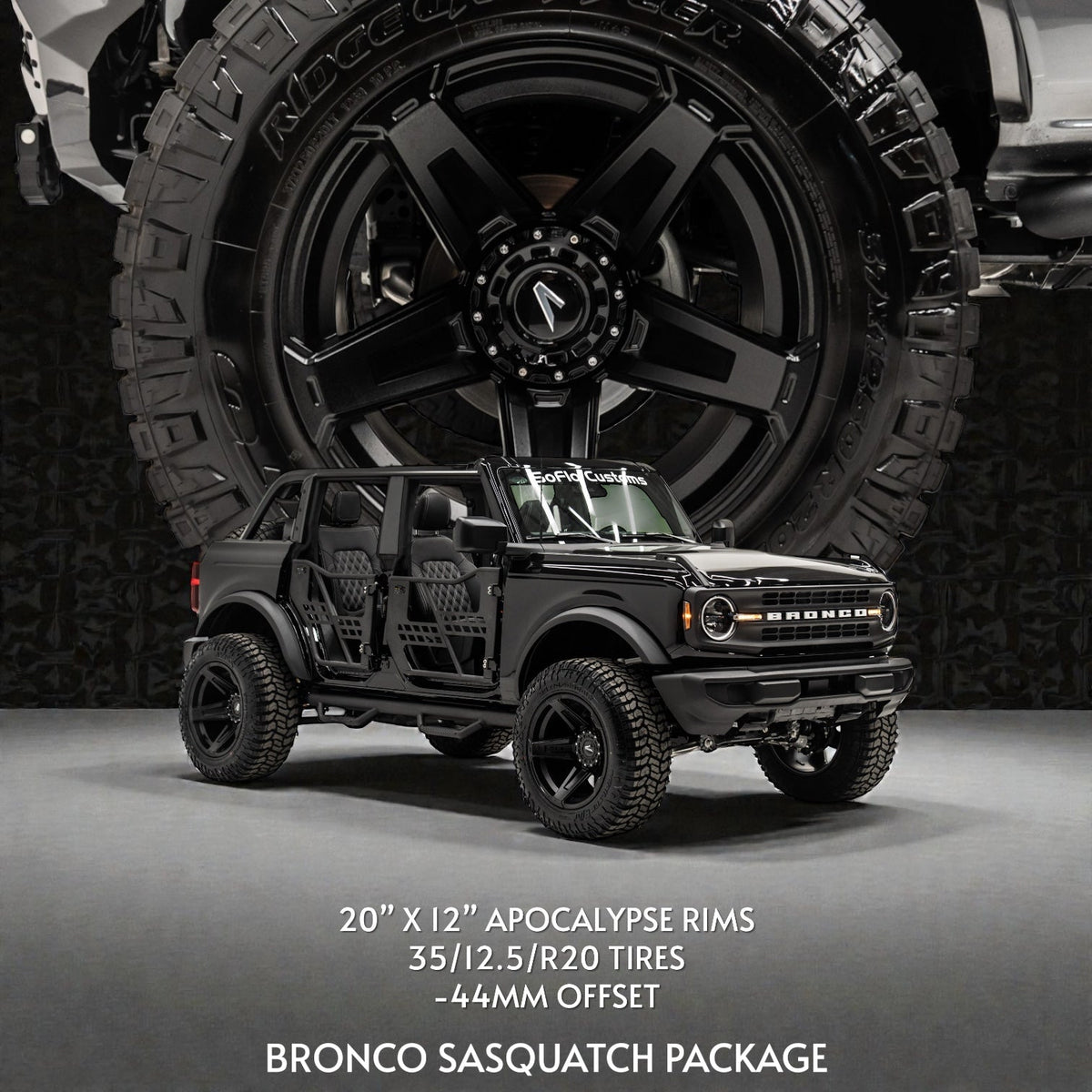 Ford Bronco Apocalypse 5 Spoke Wheel 6 Lug (Black) 2021- 2027