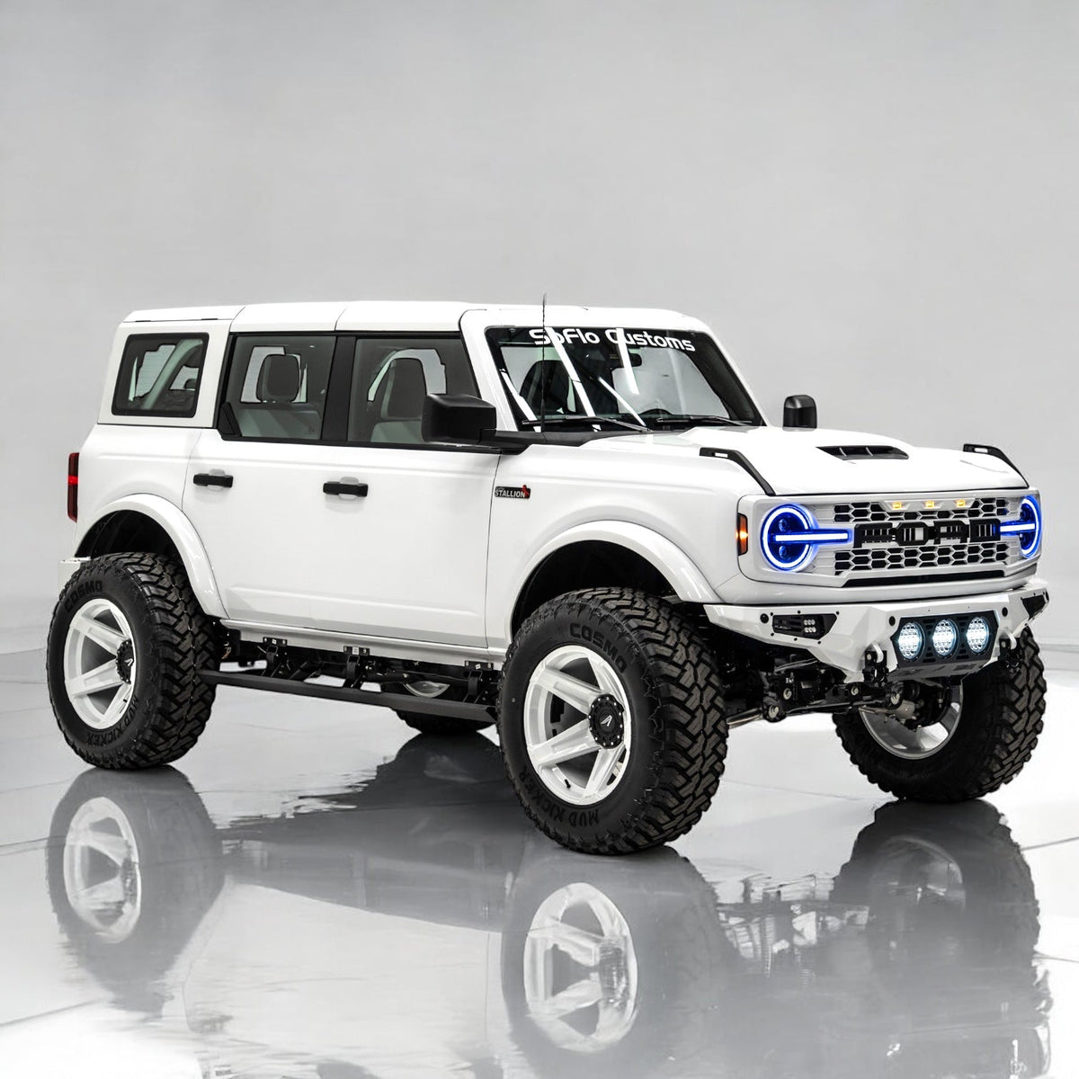Ford Bronco Apocalypse 5 Spoke Wheel 6 Lug (White) 2021-2027