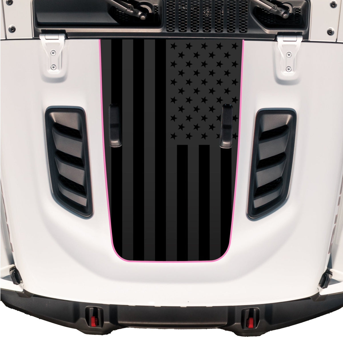 Hood Graphic for RUBICON | Black Flag - fits Wrangler JL & Gladiator JT