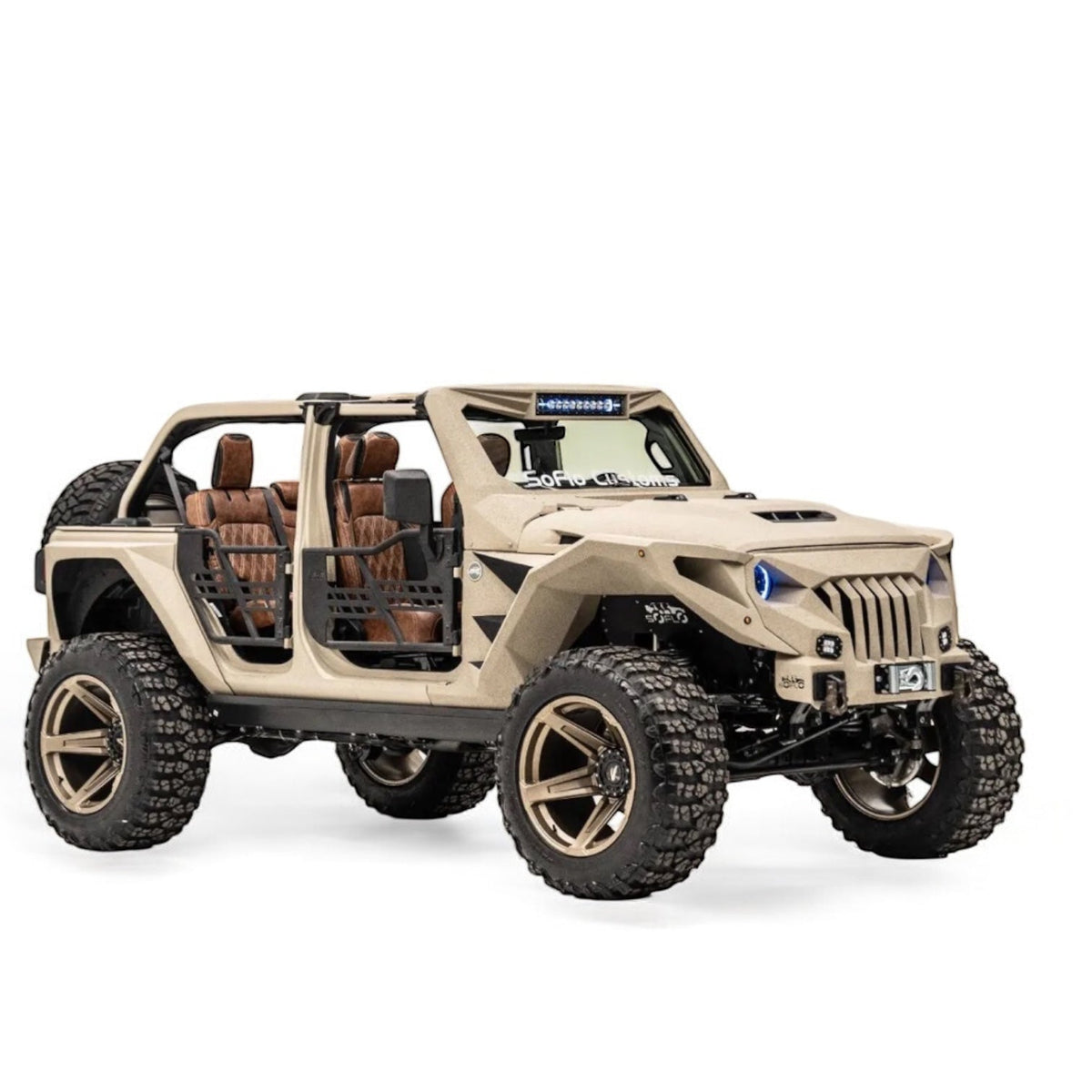 Apocalypse 5 Spoke Wheel for Jeep Wrangler and Gladiator 5 Lug (Bronze)