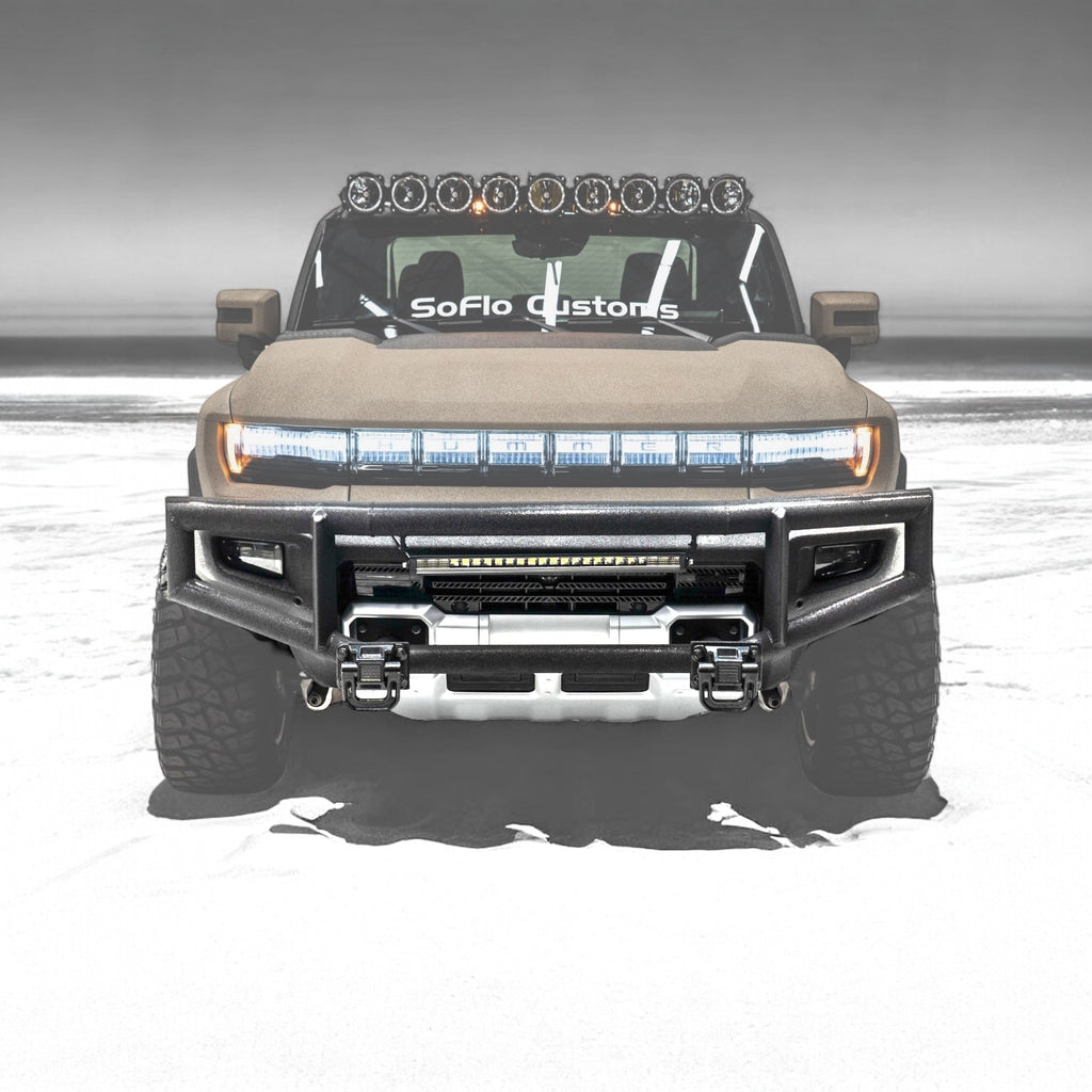 GMC Hummer EV Brush Guard Bull Bar Black Kevlar Finish 2021-2027