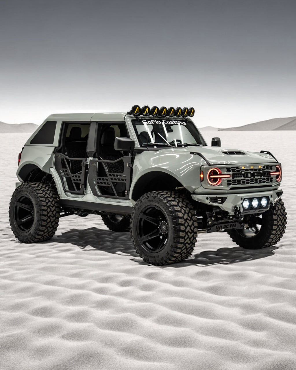 Bronco 2021-2026 8 LED Circle Light Bar with A Covers