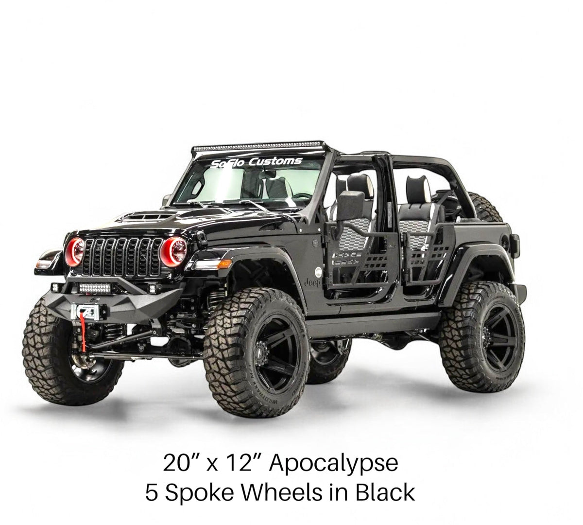 Apocalypse 5 Spoke Wheel for Jeep Wrangler and Gladiator 5 Lug (Bronze)
