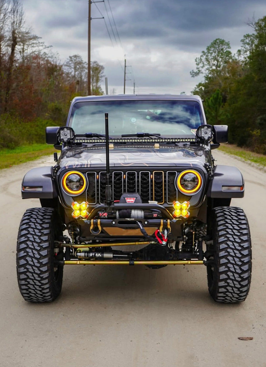 Satin Black Front Grille fits Jeep Wrangler JL/ Gladiator JT *Primer Coated
