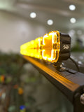 Shoreline Offroad Pro Series Bright White LED (8)-4” Pod Light Bar with Amber DRL (Lights only, bar sold separately)