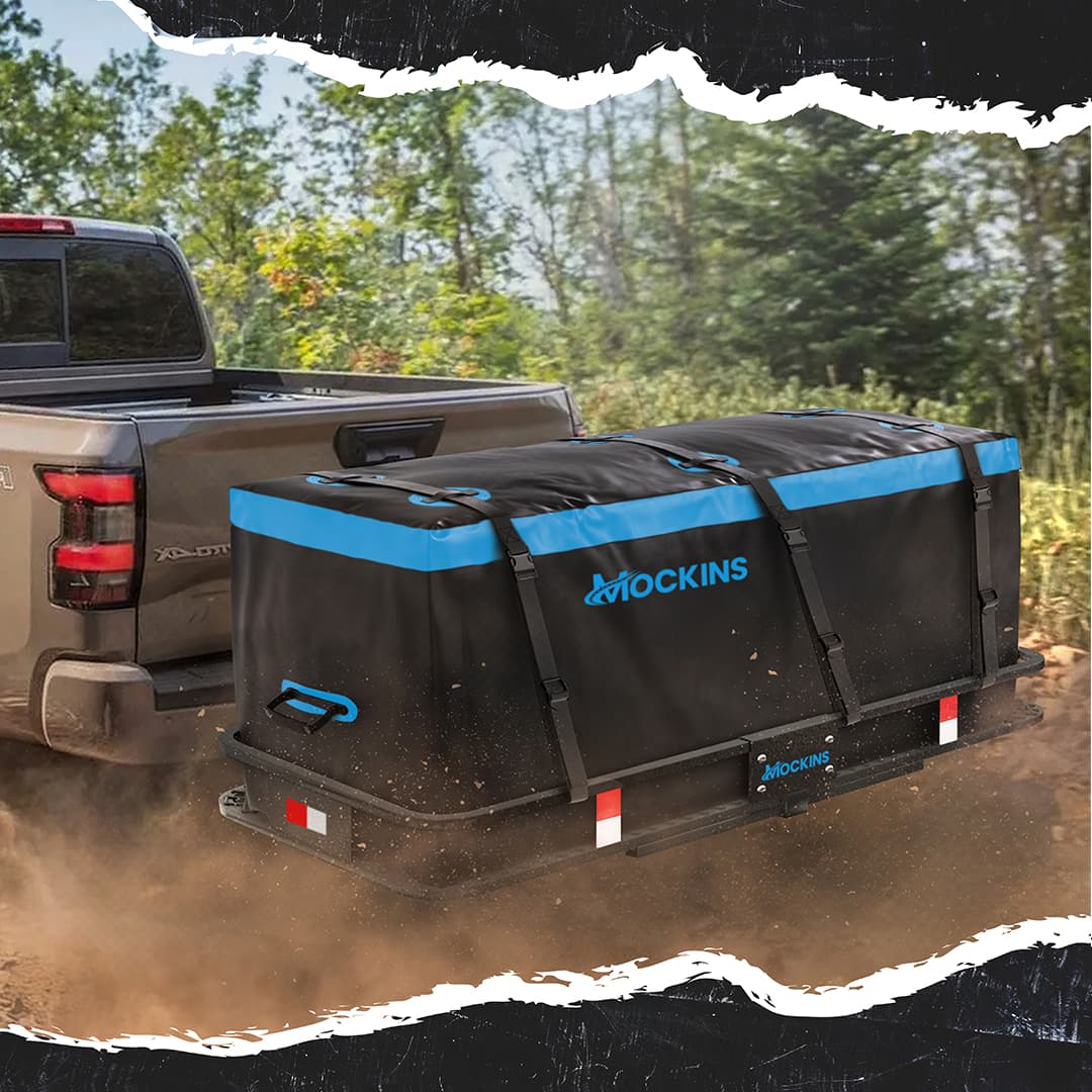 60"x20"x6" Hitch Carrier & 16 Cu Ft Cargo Bag + Packing Cubes