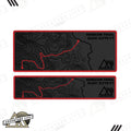 Sun Visor Decal Set – Covers OEM Warning Labels | Driver + Passenger