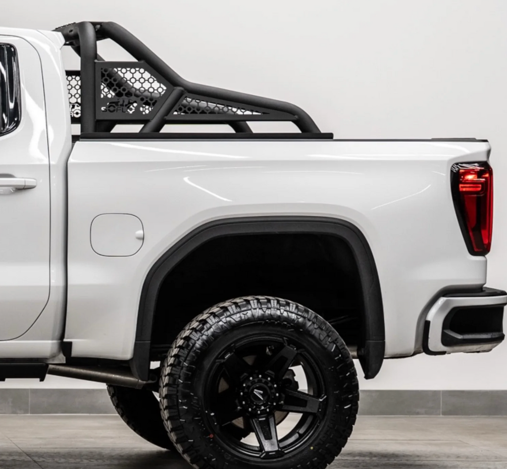 GMC SIERRA 1500 (2019-2027 )ALUMINUM REAR BED CHASE RACK