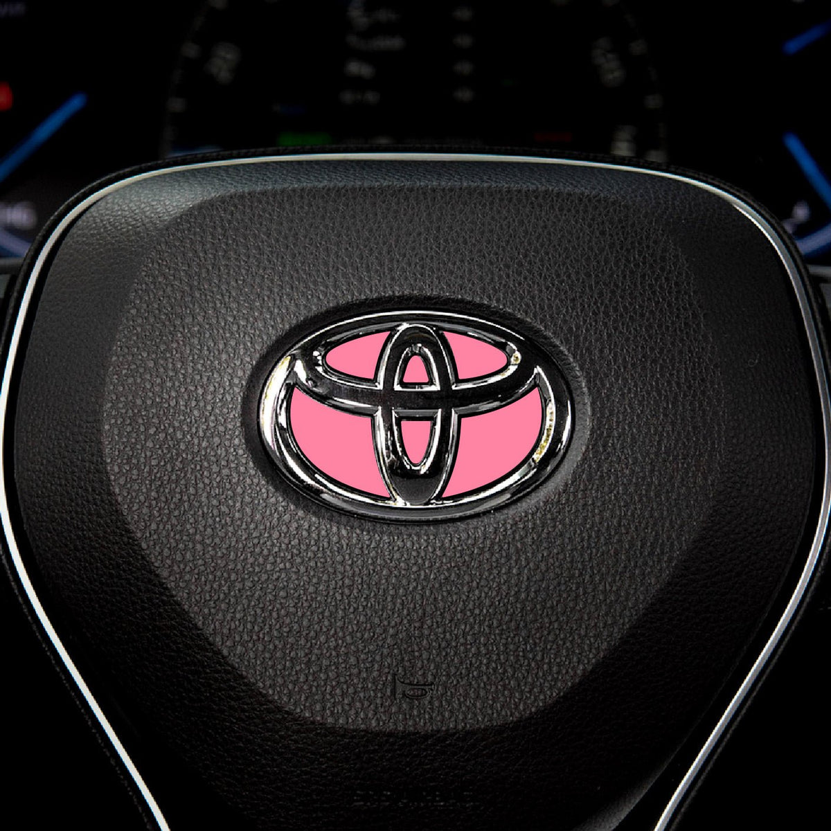 Custom Color Steering Wheel Decal for Toyota Models 2007-2024