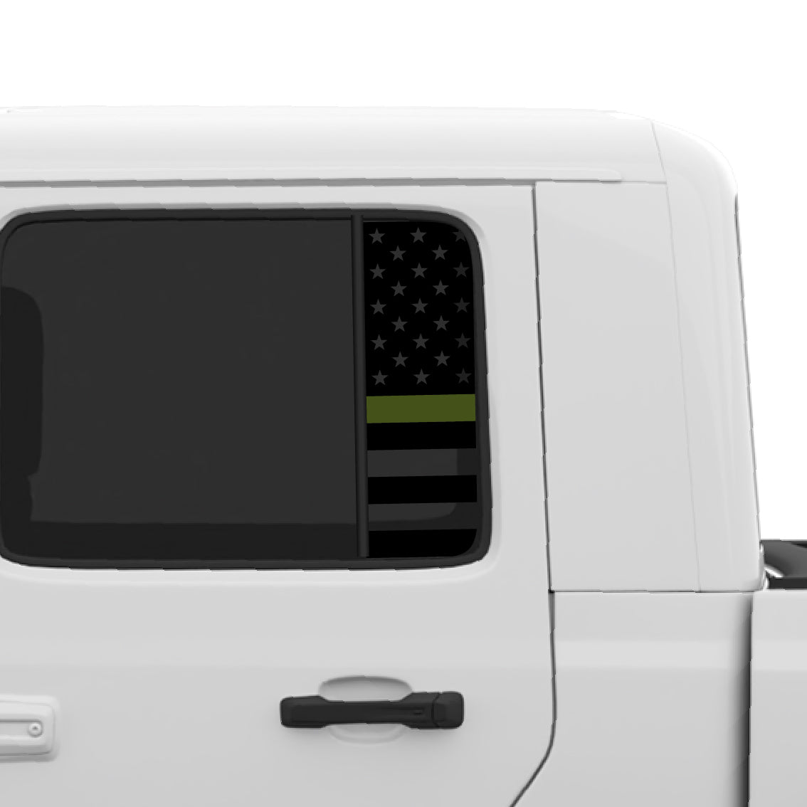 Flag Window Graphic for Gladiator JT and Wrangler JLU | Set of 2