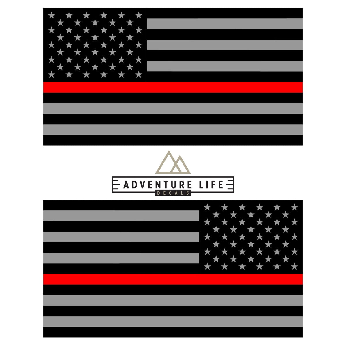 American Flag Sticker 6" x 3" | Set of 2