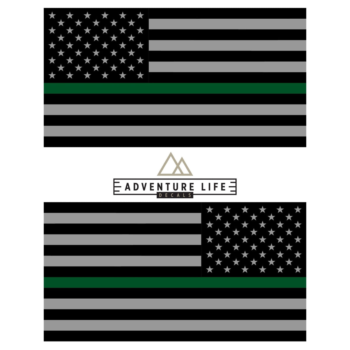 American Flag Sticker 6" x 3" | Set of 2