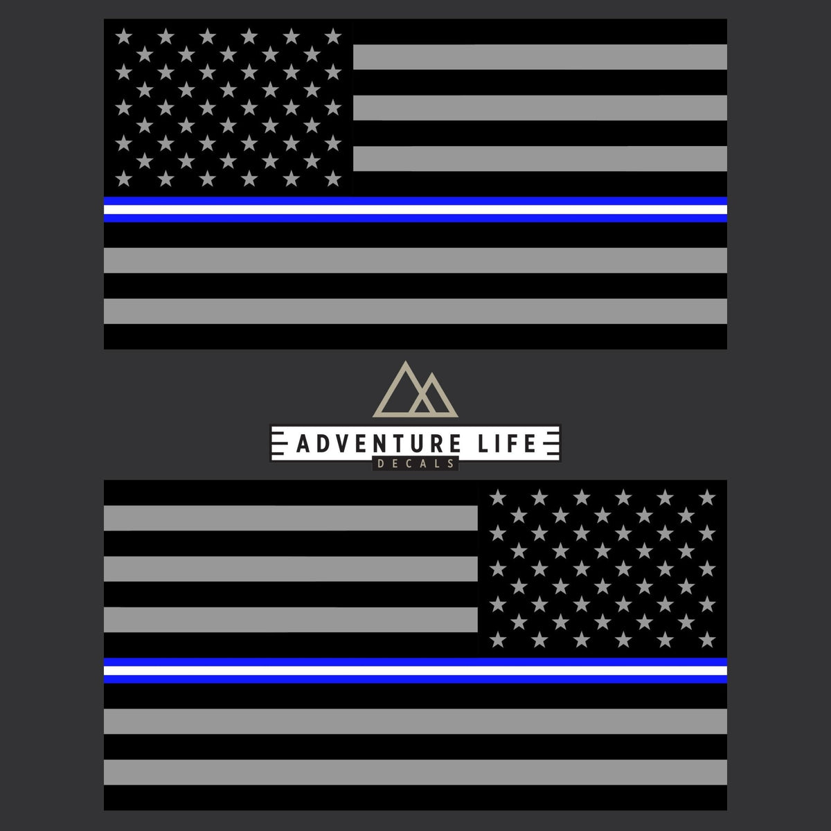 American Flag Sticker 6" x 3" | Set of 2