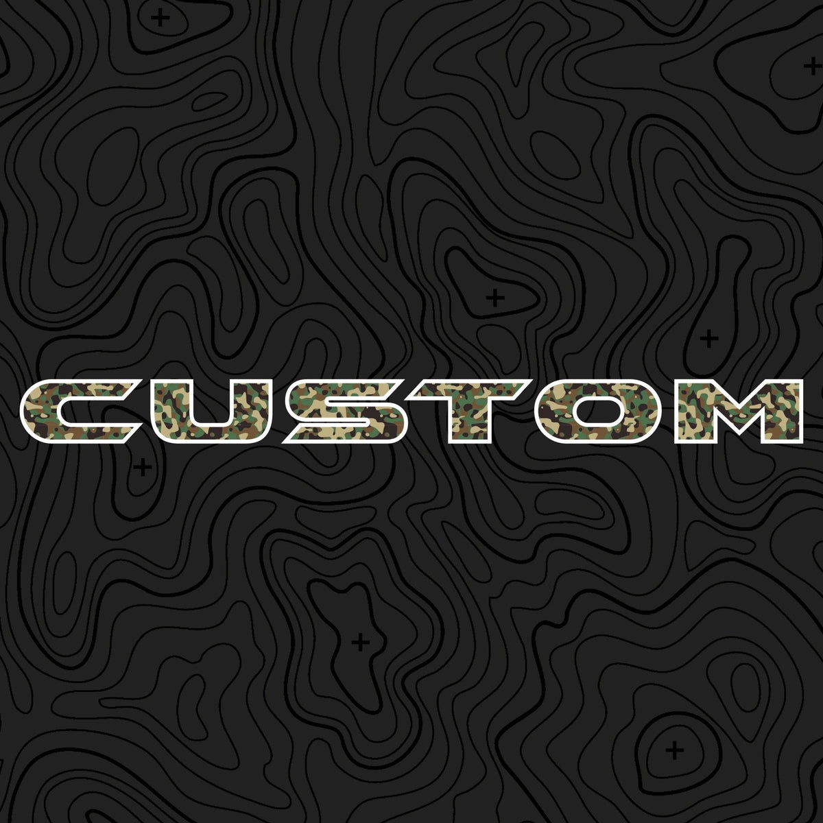 Camo Hood Lettering | Set of 2