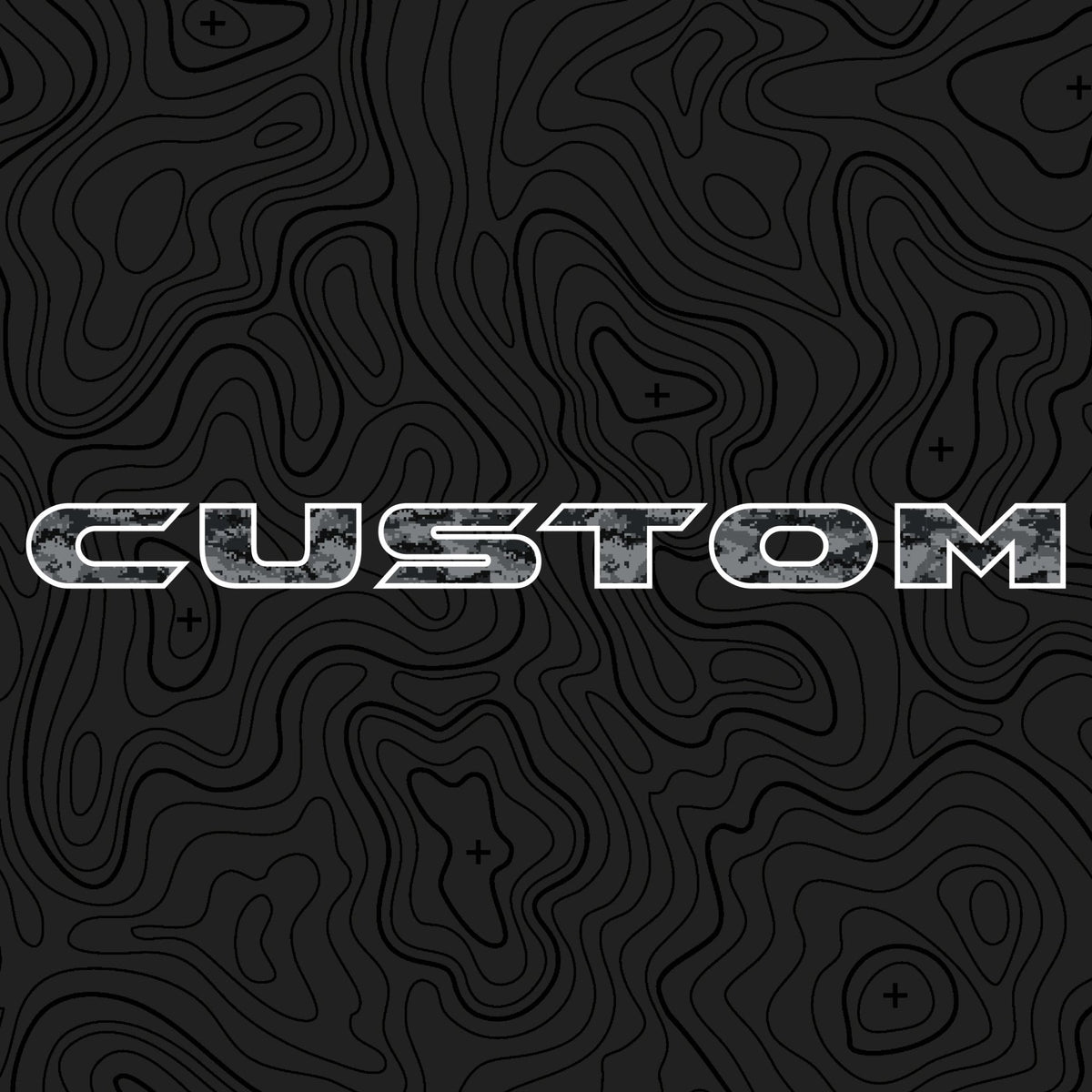 Camo Hood Lettering | Set of 2