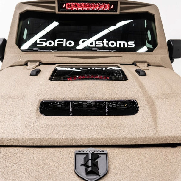 Jeep Gladiator SoFlo Custom Hood with Glass Insert 2020-2027