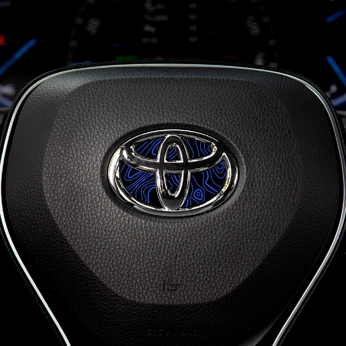 Topographical Map Steering Wheel Decal for Toyota Models 2007-2024